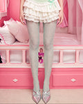Sage Porcelain Lace — Floral Tights